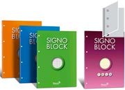 carta BLOCCO SIGNO BLOCK 82 quadro 4mm, 4 fori, formato A4 (21x29,7cm), 82gr, 50 fogli FAVA414214