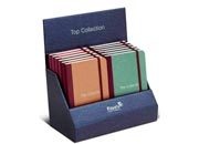 carta TRAVEL Top Collection. Formato 9x13,7cm, con elastico Un immancabile compagno di viaggio per catturare pensieri, immagini ed emozioni In piena libert e con un pizzico di eleganza. Copertina metallizzata Majestic Favini, rilegatura in pregiato tessuto, angoli arrotondati ed elastico di chiusura..