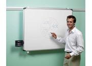 gbc Lavagna Magnetica Scorrevole a Muro Nobo Pro Rail  Colore: bianco. Dimensioni: 90x120 cm. Compatibile con Binario Scorrevole a Muro Pro Rail. GBC1901233