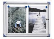 gbc Bacheca magnetica da interni extra piatta bianca, pu contenere 2 fogli A4 in orizzontale. Sportello di chiusura con anta a battente e serratura. Dimensioni: 51x34x2,2cm. Scrivibile con pennarelli cancellabili a secco GBC1901798