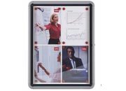 gbc Bacheca per esterni fondo metallo Facciata in Vetro. Dimensioni: 1000x752x45mm (contiene 9 fogli formato A4) GBC1902580