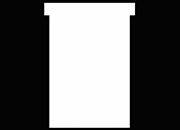 gbc Schede T Nobo, indice3, BIANCO larghezza minima 80mm, larghezza massima 92mm, altezza totale 120mm, altezza parte esterna 15mm GBC2003002