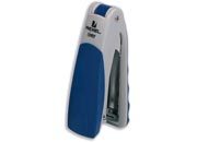 acco Cucitrice a pinza e da tavolo, CENTOR ARGENTO/BLU. Cucitrice da tavolo per piccoli volumi. Imboccatura da 55mm. Carica 105 punti e cuce fino a 20 fogli con punti Rexel n. 56 inclusi nella confezione. Utilizza punti n.56 (26/6) o n.16 (24/6).47/08 GBC2100596