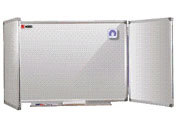 gbc Lavagna Mobile Bianca smaltata a 3 Pannelli Trittico 3 Pannelli apribili, di cui 2 Double-Face. Dimensioni: 90x120cm (aperta: 90x240cm) GBC41138302