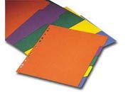 gbc Set di 50 Divisori in cartoncino colorato KARNIVAL GBC Divisori 5 posizioni. Colore: assortiti. Formato Uni: A4. Dimensione formato utile: 21x29,7cm GBC85040EAST