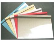 gbc Cartelline termiche COLORI ASSORTITI spessore 8mm, fronte trasparente da 150micron, retro in cartoncino in colori assortiti.