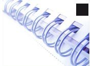 gbc Dorsi a Spirale metallica per Rilegatura WIREBIND NERO Formato: A4. Passo 2:1 (23 anelli). Diametro: 16mm-58. Capacit�: 135 fogli. WIREBIND.