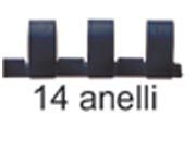 gbc Dorsi ad anelli plastici per rilegatura a spirale CombBind bra1220NE100.