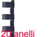 gbc Spirali plastiche 20 anelli bra2520NE100.