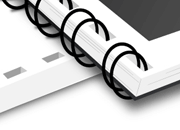 gbc Spirali metalliche IbiWire 21 anelli. NERO diametro 8mm. Compatibile con i fori dellanello plastico. Capacit 70 fogli GBCIB165122