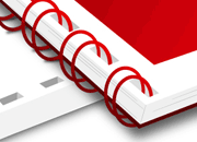 gbc  ROSSO. Dametro 11mm. Compatibile con i fori dellanello plastico bra111met20ro