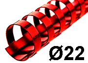 legatoria SpiraliPlastiche PerRilegatura combBIND, 22mm, ROSSO Formato: A4. 21 anelli. Diametro: 22mm. Rilega fino a 210 fogli. GBC4028662