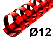 legatoria SpiraliPlastiche PerRilegatura combBIND, 12mm, ROSSO Formato: A4. 21 anelli. Diametro: 12mm. Rilega fino a 95 fogli. GBC4028217