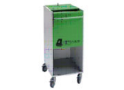 gbc Paperbox. Made in Germany Carrello su rotelle porta documenti destinati alla distruzione, dim. 1150x514x600, Kg 36 IDApaperbox
