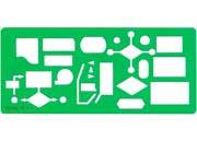 gbc Mascherina normografo per Rapidograph 1 mascherine cm 8,5 x 19,5 ITG095