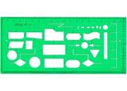 gbc Mascherina normografo per Rapidograph cm 8,5 x 19,5 ITG096