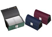 gbc Portadocumento in dermoide a 12 scomparti Colori assortiti, formato: 28x13 cm LEB0257