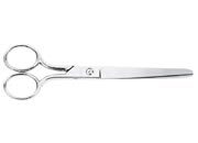 gbc Forbice in acciaio INOX, 15cm A PUNTA TONDA. Forbice completamente in acciaio di prima qualit� per ufficio, lunghezza: 15 cm LEB056/15
