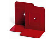 gbc Reggilibro in coppia. in metallo ROSSO, formato: 13,5x17,5 cm LEB088R