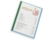 gbc Portamen�, 4 pagine in crystal PVC semirigido bordo VERDE, formato A4 (210x297mm) LEB142v