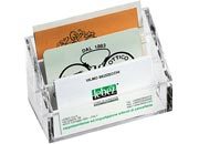 gbc Portabiglietti da vista in acrilico Formato.11x6x7 cm LEB1711