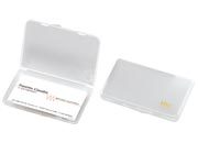 gbc Portabiglietti da visita in polipropilene rigido con chiusura a pressione Formato: 10x6,5x1 cm LEB1731