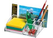gbc Desk organizer in acrilico. completo di 400 notes (notes 9x9 cm) Formato: 18x5x12,5 cm LEB1765