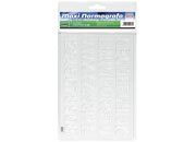 gbc Normografo maxi in plastica trasparente altezza caratteri 20mm LEB2079