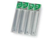 gbc Righello in plastica 15cm con bordo in metallo LEB2130