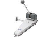 gbc Perforatore OPEN per alti spessori a 2 fori con guida regolabile, perfora fino a 156 fogli da 64gr (12,4mm), foro diametro 6mm, distanza tra i fori 8cm. Peso 2,55kg. Sistema di blocaggio della leva. Fustella di ricambio codice 90010 LEB3000