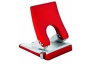 gbc Perforatore a 2 fori in metallo, con guida regolabile BIANCO, perfora fino a 25 fogli (2,5mm) con sforzo ridotto del 50%, foro diametro 6mm, distanza tra i fori 8cm LEB30274