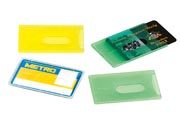 gbc Custodia in PVC rigido, ideale per carte di credito, patenti e tessere COLORI ASSORTITI, in plastica LEB3140