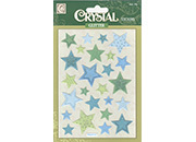 gbc Stelline glitter in rilievo di vari colori, su foglietto 10,5x14,5cm, PMA2512V LEB3205d