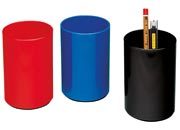 gbc Bicchiere portapenne in ABS Colori: BLU, NERO, ROSSO. Formato: 7,5x11 cm LEB328