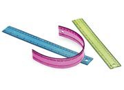 gbc Righello FLEX in gomma flessibile 30cm barattolo di colori assortiti LEB3589