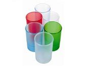 gbc Bicchiere portapenne translucent colori assortiti LEB4094ASS