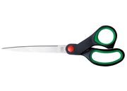 gbc Forbice con lama in acciaio inox, 22,5cm impugnatura in gomma soft nero-verde LEB4341