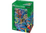 gbc Elastici in gomma. Scatola da 1 kg Colori assortiti. Misure assortite LEB501000