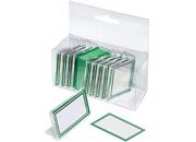 gbc Targhetta portanome in acrilico per scrivania Formato: 45x30 mm.  Ogni targhetta comprende 10 cartoncini di ricambio LEB50188