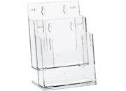 gbc Portadepliant e cataloghi componibili in plastica trasparente Due scomparti pi base, formato: 23x27 cm, profondit. 7 cm LEB5027