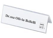 gbc Targhetta portanome in acrilico per scrivania Formato: 120x50 mm. Visibile sui due lati LEB50976