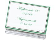 gbc Targhetta portanome in acrilico per scrivania, PIEGHEVOLE Formato: 100x65 mm LEB50979