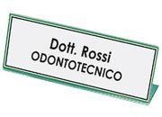 gbc Targhetta portanome in acrilico per scrivania Formato: 180x65 mm LEB50981