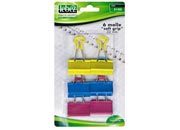 gbc Molle colorate da 32mm SOFT GRIP colori assortiti, blister da 6 molle LEB5105