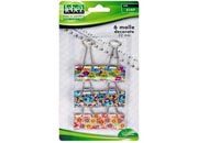 gbc Molla double clik decorata in blister. Binder clip, con archetti mobili. Corpo in acciaio verniciato fantasia LEB5107