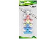 gbc Molle colorate da 38mm colori assortiti, blister da 5 molle LEB5127