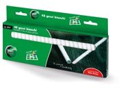 gbc Gessi bianchi a sezione circolare diametro 9mm, lunghezza 8cm. Senza polvere LEB517