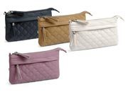 gbc Saccucciolo cosmetic, astuccio per cosmetici in PVC formato 22x14cm, colori assortiti, 4 tasche con zip LEB5380