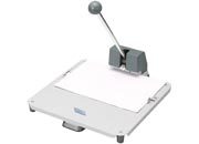 gbc Perforatore OPEN per alti spessori a 2 fori, con doppia guida regolabile perfora fino a 156 fogli da 64gr (12,4mm), foro diametro 6mm, distanza tra i fori 8cm. Con piano di lavoro formato: 34,5x34,5cm, peso 5,1kg. Sistema di blocaggio della leva. Fustella di ricambio codice 90010 LEB6000