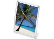 gbc Portadepliant in acrilico a disposizione VERTICALE con angoli magnetici Formato A6 LEB7005